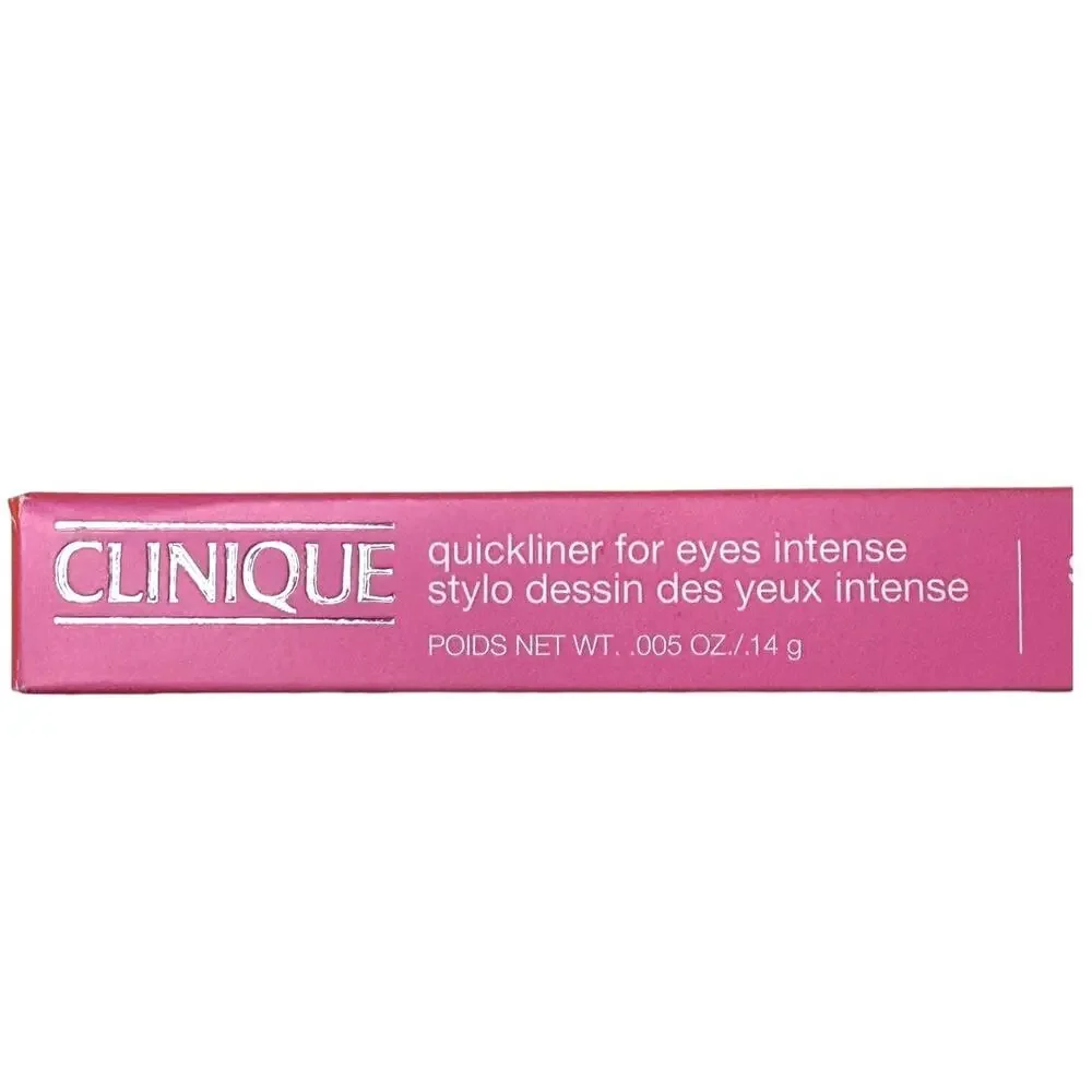 Clinique Quickliner For Eyes Intense 09 Ebony Intense Pencil Long Lasting .005oz